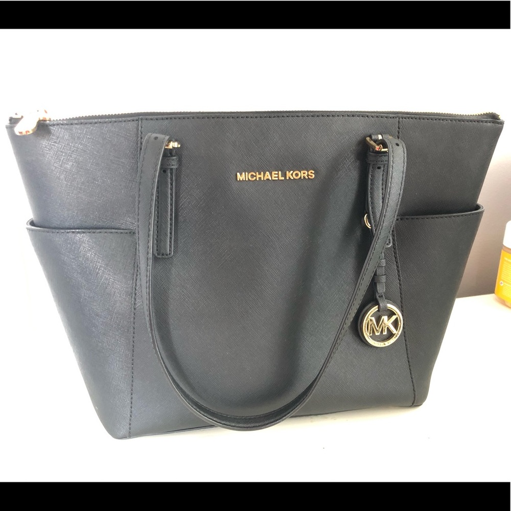 MICHEAL KORS Black Tote Shoulder Bag